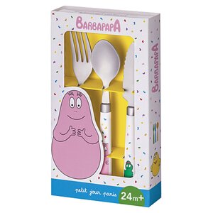 Couverts d'apprentissage - Barbapapa