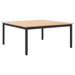 vidaXL Table basse Naturel 100 x 100 x 45 cm Bois de pin massif