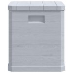 vidaXL Boîte de rangement de jardin 90 L Gris clair