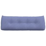 vidaXL Coussin de Dos Bleu denim 140 x 24 x 50 cm tissu