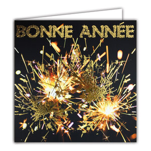 Carte Meilleurs Vœux avec Enveloppe Blanche 15x15cm