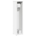 vidaXL Meuble de salle de bain avec porte-rouleau blanc 20 5x20x90 cm