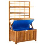 vidaXL Boîte de rangement avec treillis 99x55x160cm Bois acacia solide