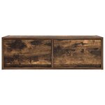 vidaXL Meubles TV 2 Pièces chêne fumé 80x31x25 5 cm bois d'ingénierie