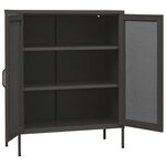 vidaXL Armoire de rangement Anthracite 80x35x101 5 cm Acier