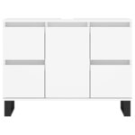 vidaXL Armoire de salle de bain blanc 80x33x60 cm bois d'ingénierie