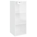 vidaXL Armoire murale Blanc brillant 34 5x32 5x90 cm Bois d'ingénierie