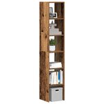 vidaXL Bibliothèques 2 Pièces empilable vieux bois bois d'ingénierie