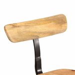 vidaXL Tabourets de bar lot de 2 49x43x103 cm bois de manguier massif