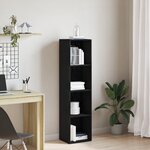 vidaXL Bibliothèque Chêne noir 36x30x143 cm Bois d'ingénierie