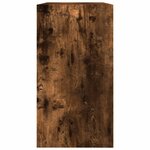 vidaXL Armoire à chaussures chêne fumé 80x34x63 cm bois d'ingénierie
