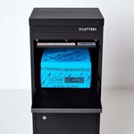 Boîte à colis Large Noir 2 portes Acier galvanisé SMART PARCEL BOX®