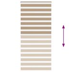 vidaXL Store zèbre marron sable largeur du tissu 100 9cm polyester