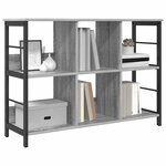 vidaXL Étagère Gris Sonoma 102 x 32 x 72 5 cm Bois d'ingénierie