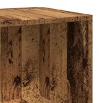 vidaXL Armoire d'angle vieux bois 33x33x165 cm bois d'ingénierie