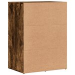 vidaXL Buffets 2 Pièces chêne fumé 59x39x80 cm bois d'ingénierie