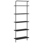 vidaXL Étagère Chêne noir 60 x 24 x 168 cm Bois d'ingénierie