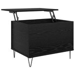vidaXL Table basse Chêne noir 60 x 44 5 x 45 cm Bois d'ingénierie
