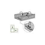 Pack and Move - Lot 3 Bacs Rangement Pliables - Charge 10 kg - 40 x 60 x 11 5 cm - Stockage  Outillage - Rangement Facile - Robustes - 23L