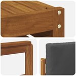 vidaXL Ensemble de canapé d'angle 6 Pièces Naturel et Anthracite