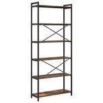 vidaXL Bibliothèque Chêne fumé 80 x 30 x 188 cm Bois d'ingénierie