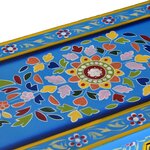 vidaXL Buffet avec tiroirs Bois massif de manguier Peinture turquoise