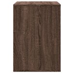 vidaXL Commode d'angle chêne marron 80x41x58 cm bois d'ingénierie