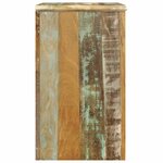 vidaXL Table de coin avec 1 tiroir et 1 porte Bois de récupération