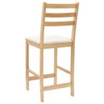 vidaXL Chaises de salle à manger 2 Pièces Naturel 40 x 47 5 x 99 5 cm