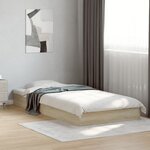 vidaXL Cadre de lit sans matelas chêne sonoma 75x190 cm