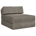 vidaXL Canapé-lit pliable Gris clair 60 x 70 x 41 cm Tissu