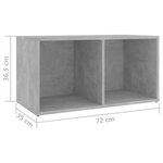 vidaXL Meubles TV 2 Pièces Gris béton 72x35x36 5 cm Bois d'ingénierie