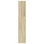 vidaXL Bibliothèque chêne sonoma 80x24x143 cm bois d'ingénierie