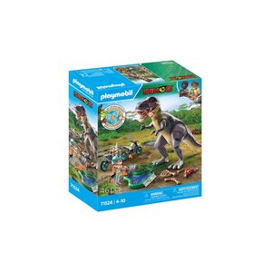 PLAYMOBIL 71524 - Dinos Explorateur avec moto et tyrannosaure