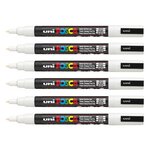 Marqueur pointe conique fine PC3M 0 9 - 1 3mm Blanc x 12 POSCA