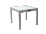 Table de jardin aluminium extensible "porto 8" - phoenix - argent