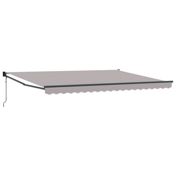 Auvent rétractable automatique vidaXL Gris clair 450x300 cm