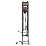vidaXL Tête de lit de rangement Chêne marron 200 cm Bois d'ingénierie