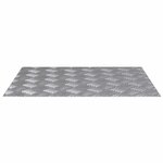 vidaXL Nez de marche Rectangulaire 2 Pièces Argenté 60 x 50 cm Aluminium
