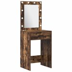 vidaXL Ensemble de Coiffeuse 3 Pièces Chêne fumé 50 x 41 x 135 cm