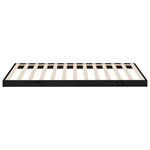 vidaXL Cadre de lit Noir 100x200 cm Bois de pin massif