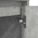 VidaXL Table de chevet avec lumières LED gris béton 38x34x50 cm