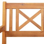 vidaXL Chaise de jardin 8 Pièces Marron 56 x 56 x 90 cm