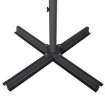 vidaXL Parasol d'extérieur avec mât en aluminium 600 cm Taupe
