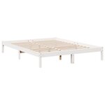 vidaXL Cadre de lit extra long sans matelas 140x220 cm bois massif pin