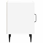 vidaXL Cabinet de chevet 2 Pièces Blanc brillant 43 x 34 5 x 50 cm