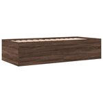 vidaXL Lit de jour et tiroirs chêne marron 90x200cm bois d'ingénierie