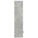 vidaXL Bibliothèque gris béton 31x24x102 cm bois d'ingénierie