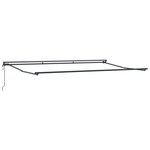 vidaXL Cadre d'auvent Anthracite et blanc 500 × 300 cm