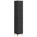 vidaXL Ensemble de Meubles 2 Pièces Noir Bois d'ingénierie